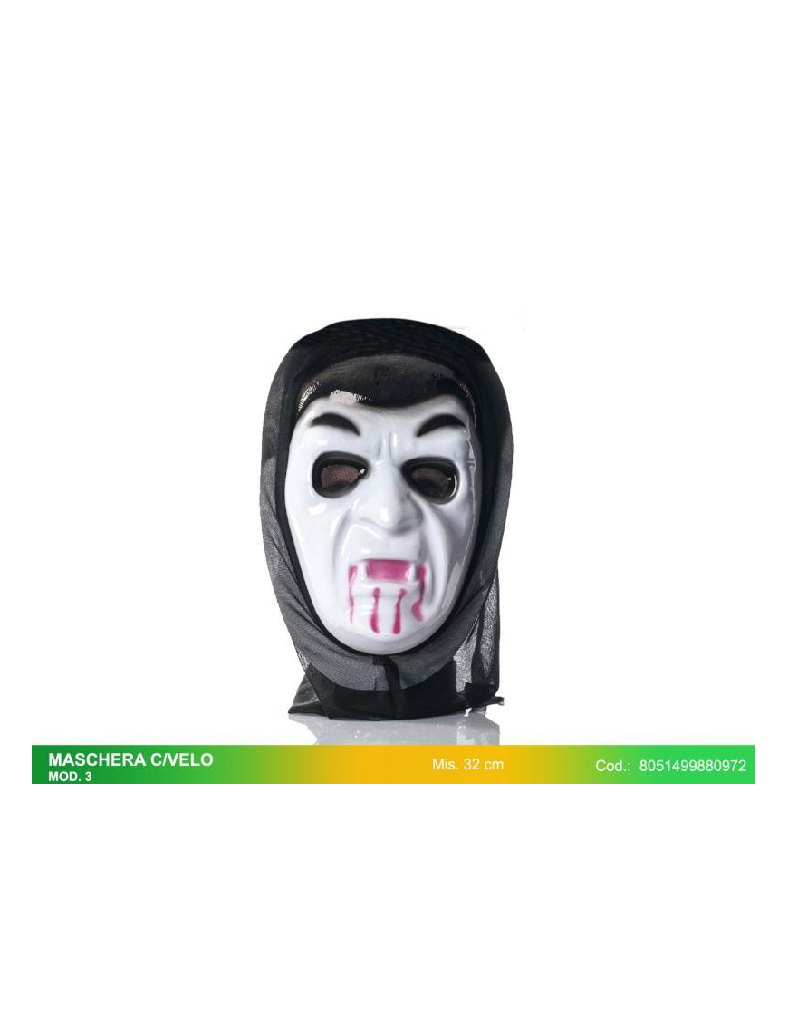 MASCHERA MOSTRO PVC 80972
