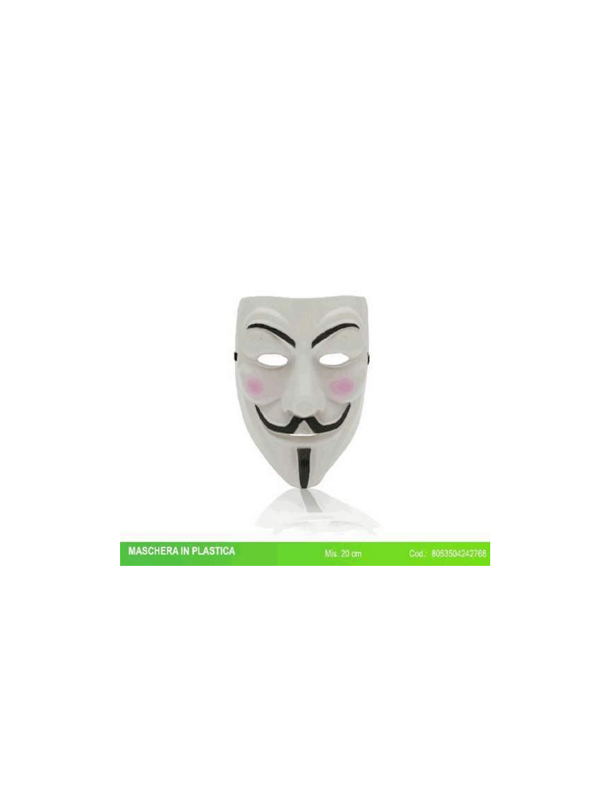 MASCHERA PLASTICA ANONIMO
