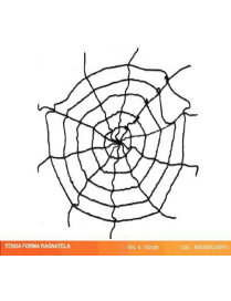 DECORATIVE CURTAIN 150cm SPIDER WEB