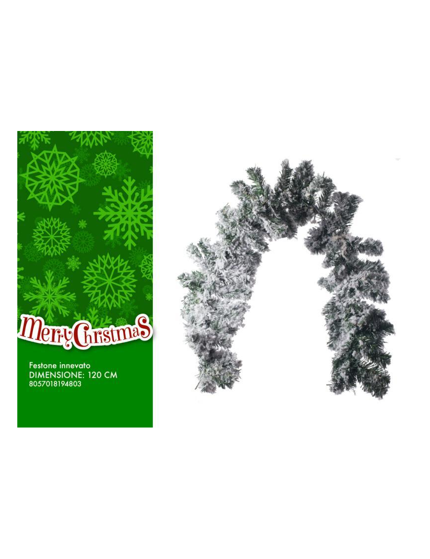 SNOWY GARLAND 120 CENTIMETERS