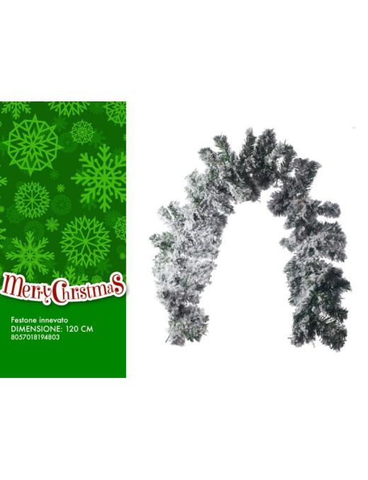 SNOWY GARLAND 120 CENTIMETERS