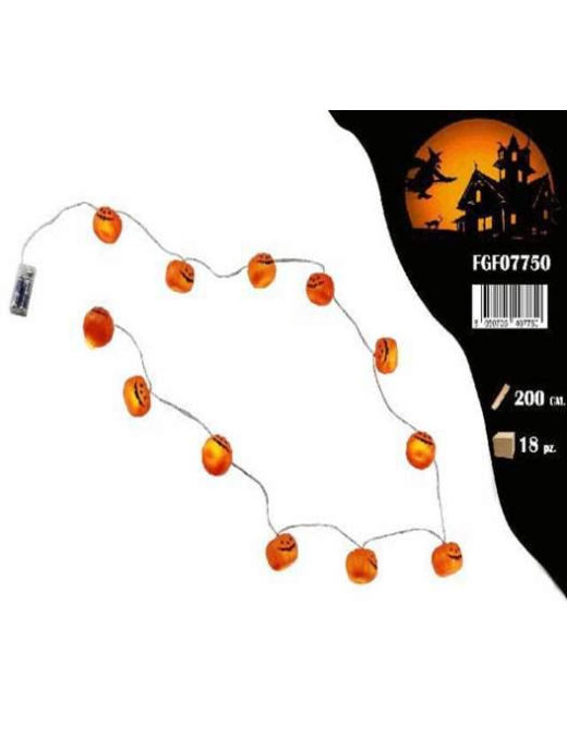12 LUMINOUS PUMPKINS 200cm