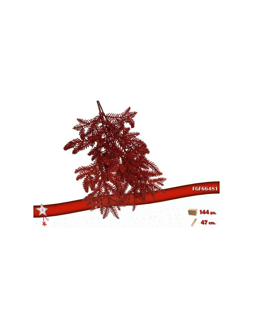 L.MOD.S CADENTE GLITTERATO ROSSO 47cm $$