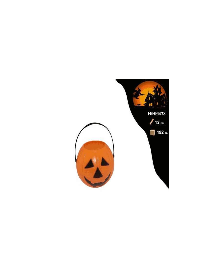ZUCCA PLASTICA COLORI ARANCIO 12cm