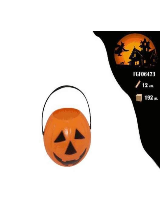ZUCCA PLASTICA COLORI ARANCIO 12cm