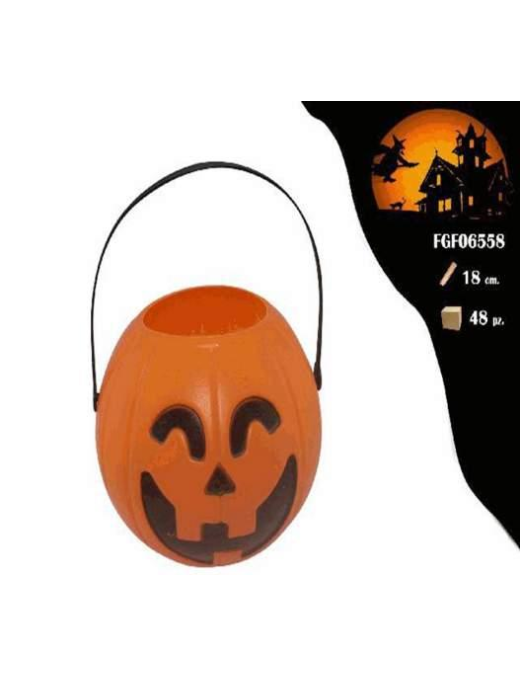 ZUCCA PLASTICA COLORI ARANCIO 18cm
