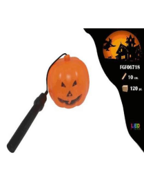 PLASTIC PUMPKIN WITH LIGHT 10cm
