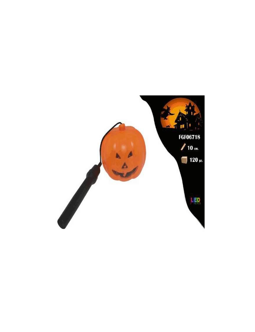 ZUCCA PLASTICA CON LUCE 10cm