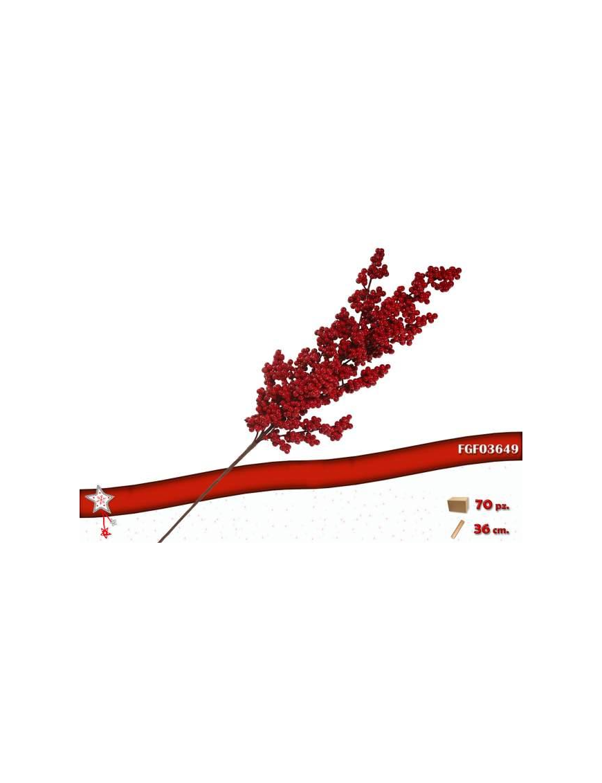 BACCHE RED RAMO 70 CENTIMETRI