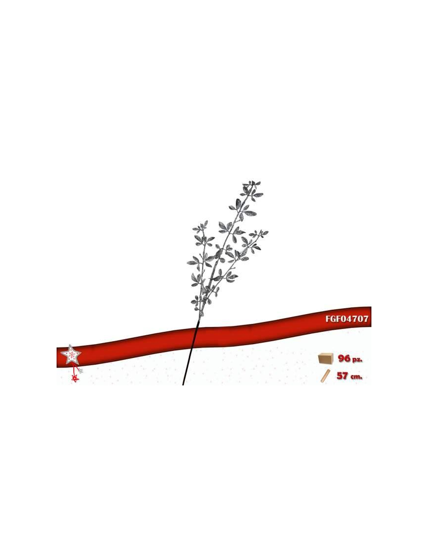 L.BRILLER RAMO COL SILVER 57cm 04707 $$