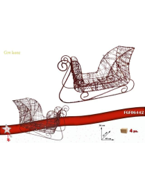 SLIDES 2 PIECES RED WITH LED 49x21x36 CENTIMETERS