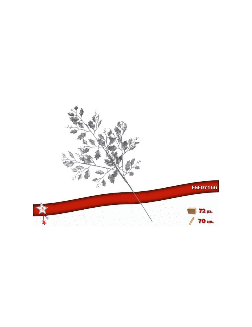 L.BRILLER RAMOeFIORI ARGENTO 70cm