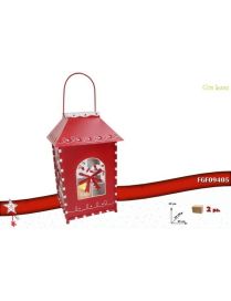 LANTERNA MET C/LUCE ROSSA 25x40 09405 $$