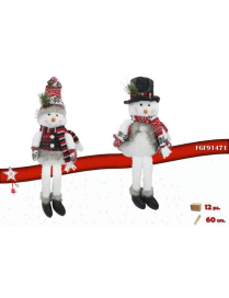 TESSUTO SCOZZESE OMINO NEVE 60 CENTIMETRI