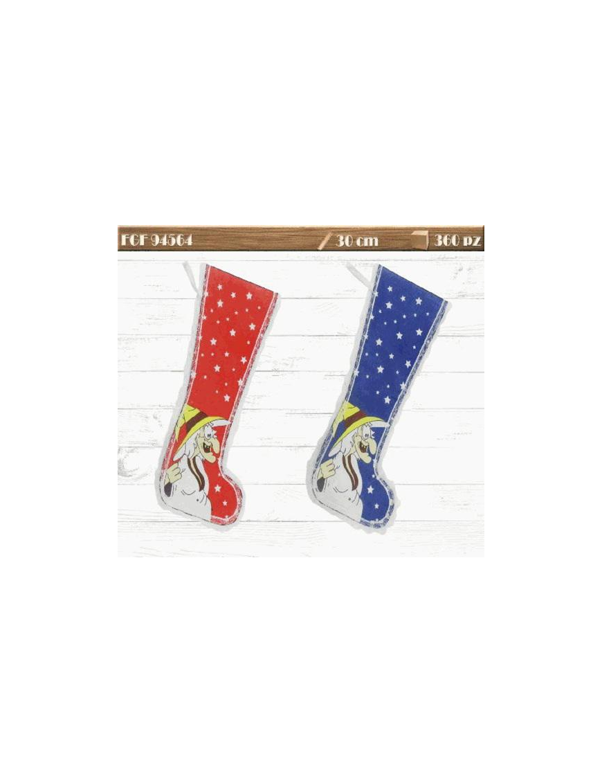 30 CM FABRIC SOCK WITH PRINT