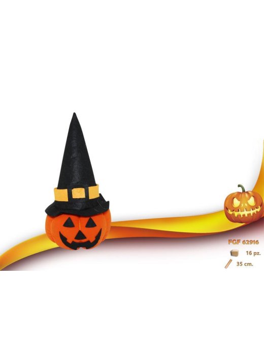 L.PELUCHE ZUCCA C/CAPPELLO 35cm 62916