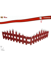 RED WOOD FENCE 90x20 CENTIMETERS 2 PIECES