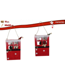 DIETROPORTA LEGNO CON SOGGETTO NATALIZIO 30x20 CENTIMETRI