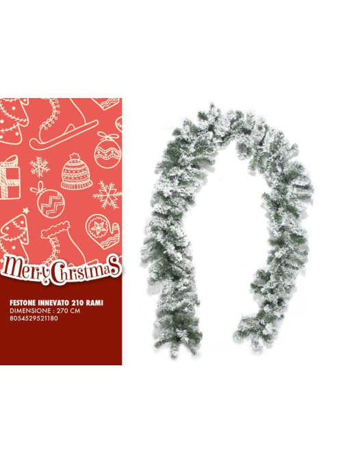 SNOWY GARLAND 270 CENTIMETERS