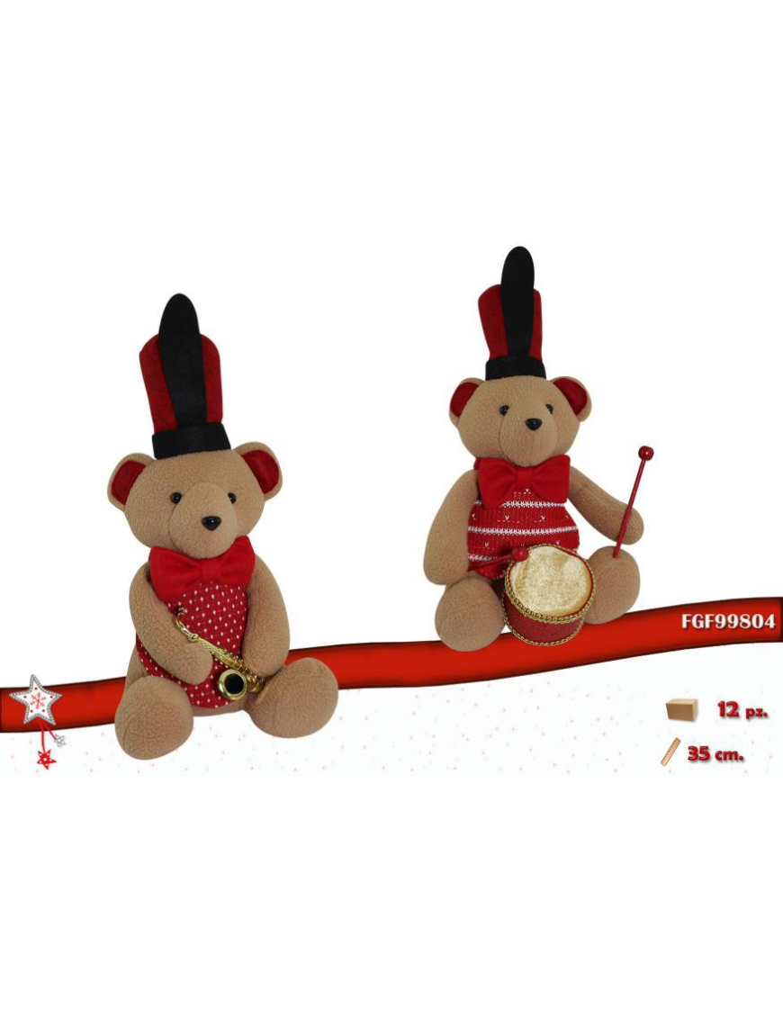 CHRISTMAS BEAR WITH TOOL 35 CENTIMETERS