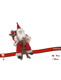 BABBO NATALE SU CAVALLO 30 CENTIMETRI