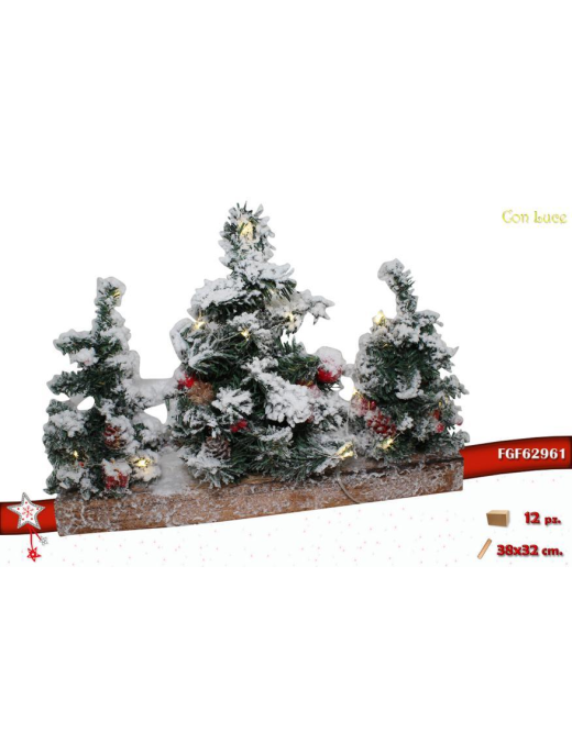 PAESAGGIO CON ALBERI INNEV 38x32 LUM $$