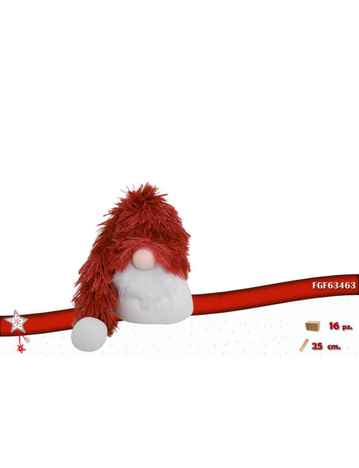L.RED GNOMO 25cm 63463 $$