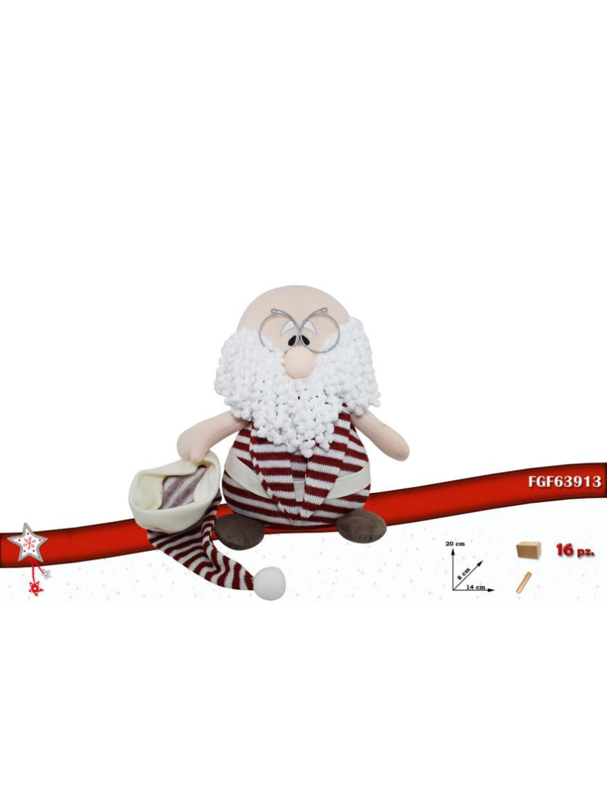 SANTA CLAUS STRIPES 20 CENTIMETERS