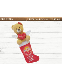 CALZA TESSUTO 50 CENTIMETRI CON PELUCHE