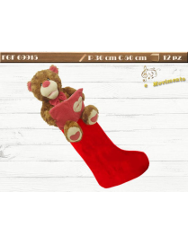 CALZA TESSUTO 50 CENTIMETRI CON ORSO CON MOVIMENTO/LUCE