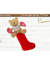 CALZA TESSUTO 50 CENTIMETRI CON ORSO CON MOVIMENTO/LUCE