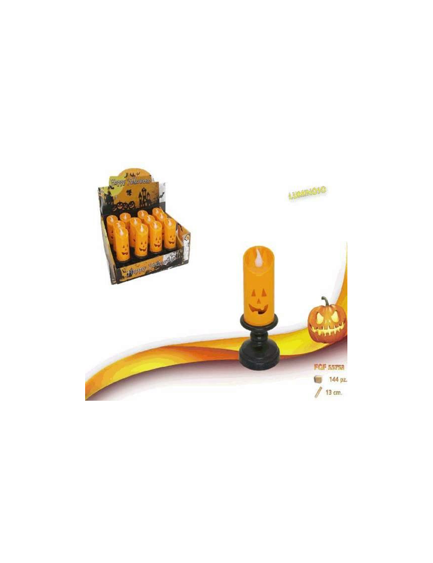 PLASTIC HALLOWEEN CANDLE 13cm