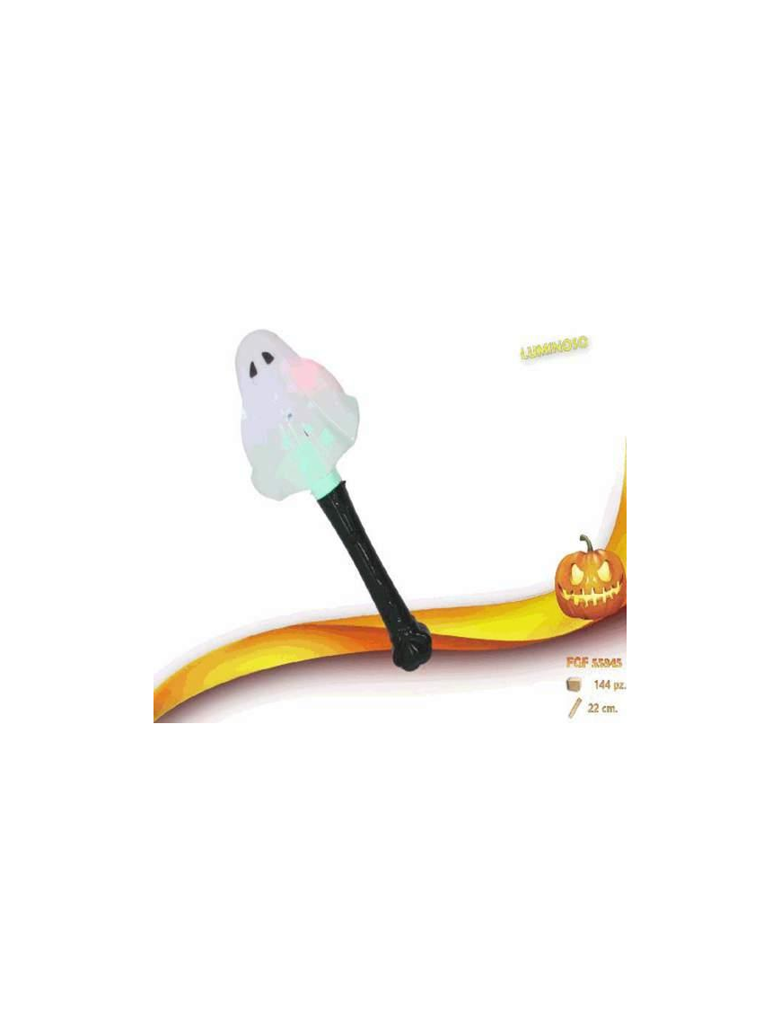 BACCHETTA FANTASMINO CON LUCE 22cm
