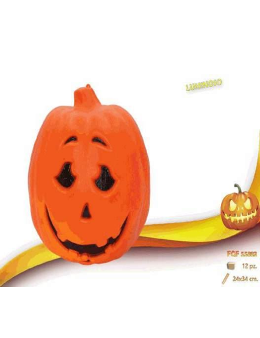 ZUCCA PLASTICA  34cm CON LUCE