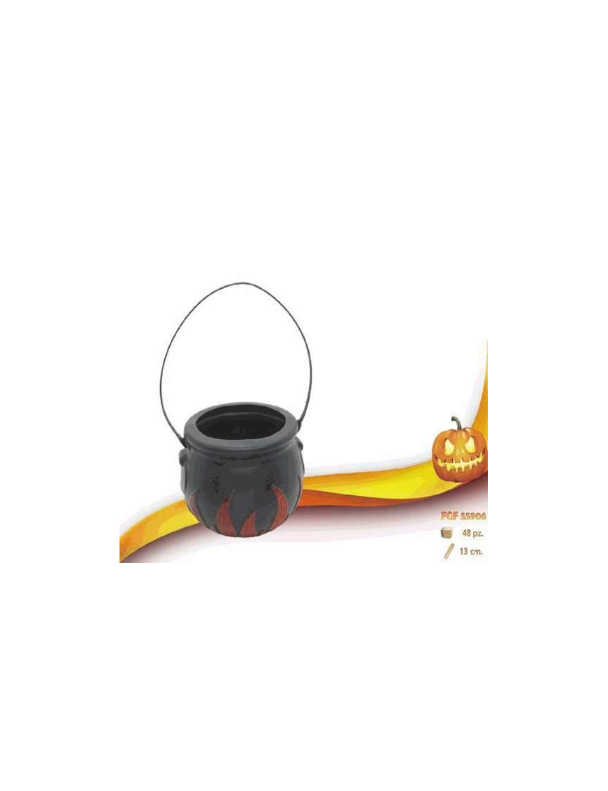 DECORATIVE CAULDRON CONTAINER 13cm