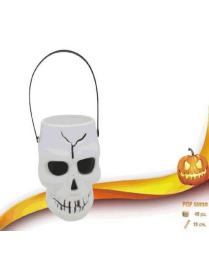 DECORATIVE SKULL CONTAINER 18cm