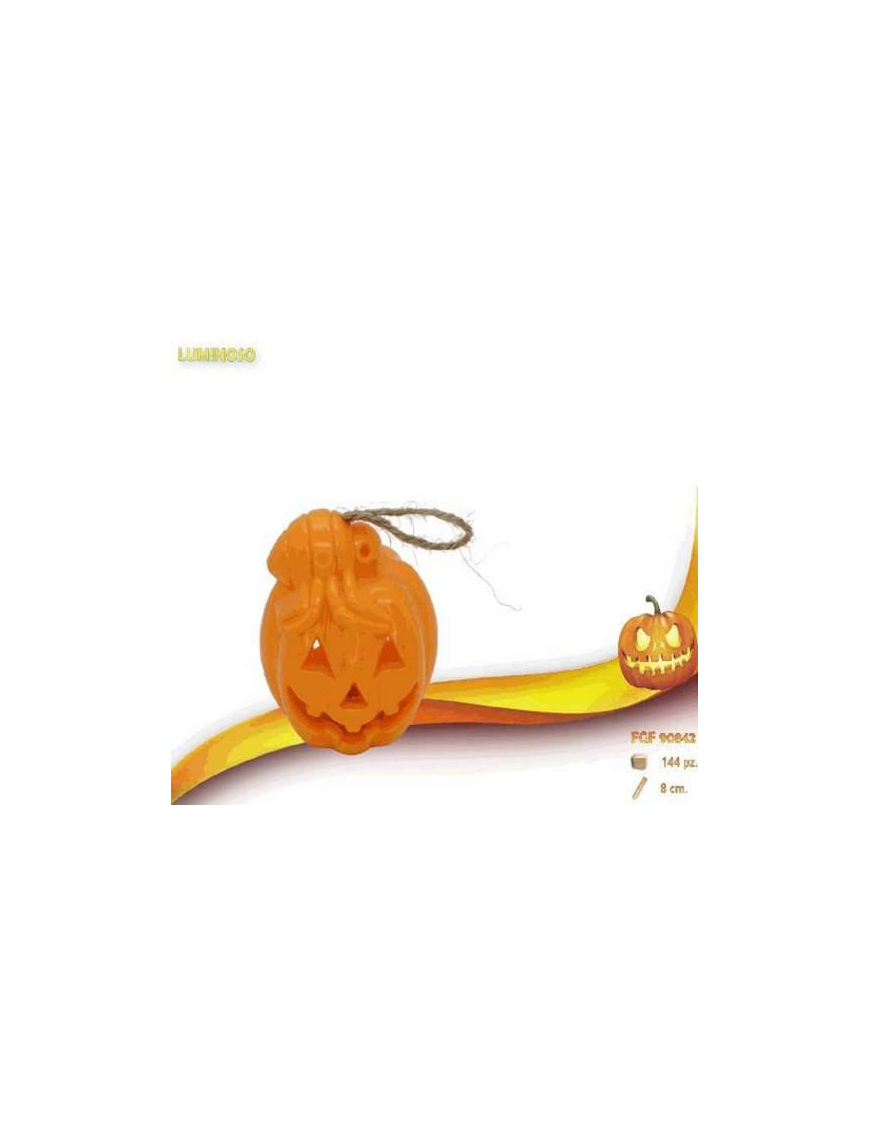 ZUCCA PLASTICA LUMINOSA 8cm