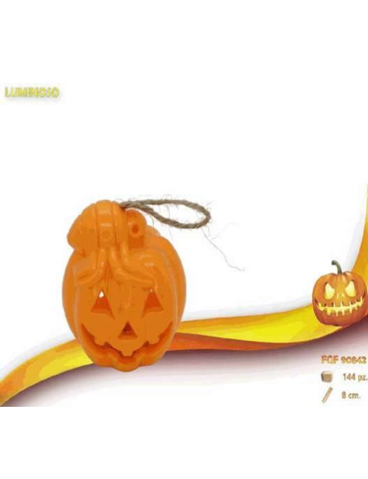 LUMINOUS PLASTIC PUMPKIN 8cm