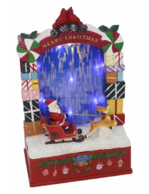 VILLAGGIO CON MOVIMENTO+LUCI+MUSICA 18x12x25 CENTIMETRI