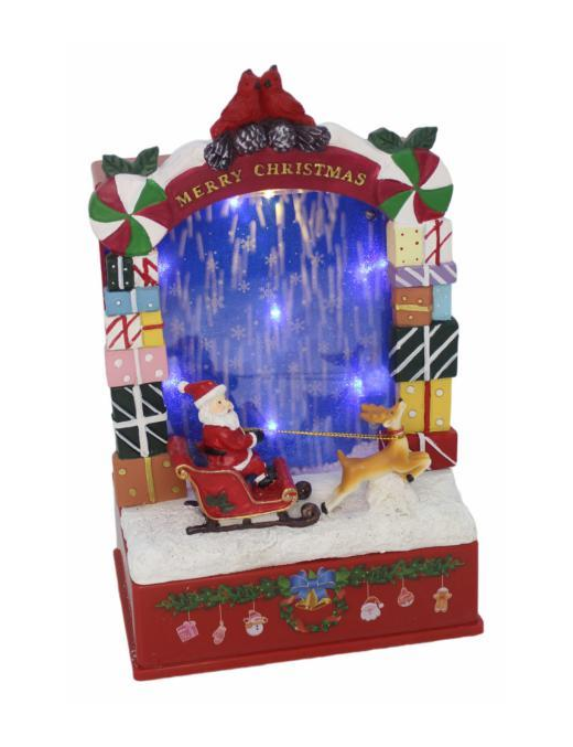 VILLAGGIO CON MOVIMENTO+LUCI+MUSICA 18x12x25 CENTIMETRI