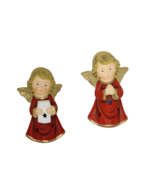 RED TERRACOTTA ANGEL 17 CENTIMETERS