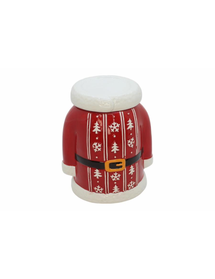SANTA ROUND JAR 14x10x17 CENTIMETERS