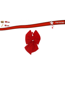 FIOCCO VELLUTO RED 15 CENTIMETRI