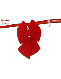 RED VELVET BOW 35 CENTIMETERS