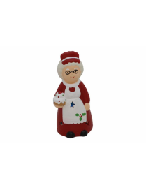 TERRACOTTA+LED MAMMA NOEL 7x6x15 CENTIMETRI