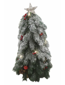 ALBERELLO CON DECORAZIONI LED 48 CENTIMETRI