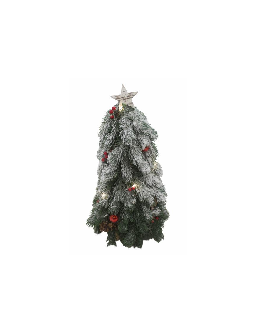 ALBERELLO CON DECORAZIONI LED 48 CENTIMETRI