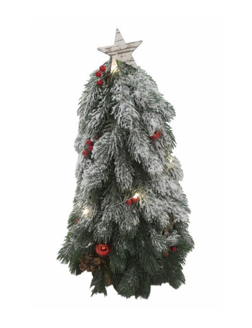 ALBERELLO CON DECORAZIONI LED 48 CENTIMETRI