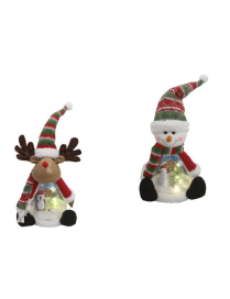 SUBJECT WITH REINDEER/SNOWMAN LIGHT 50 CM