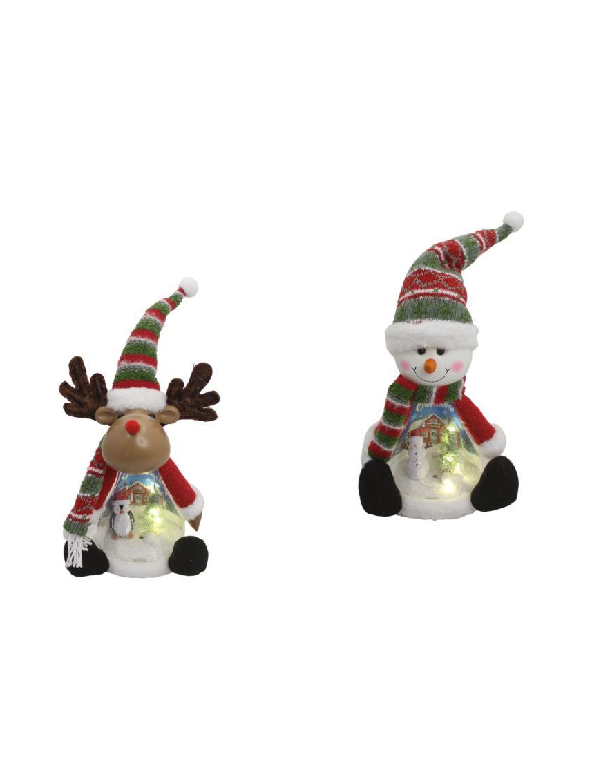 SUBJECT WITH REINDEER/SNOWMAN LIGHT 50 CM